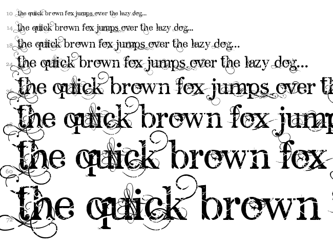 Angelic Peace font waterfall